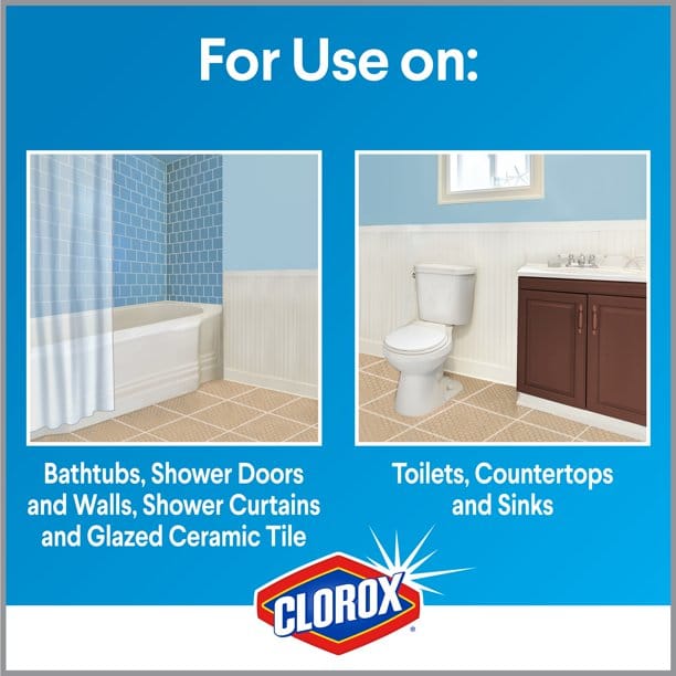 Clorox Tilex Mold and Mildew Remover 64 oz + 32oz Trigger  kills 99.9% of common household mold, mildew and bacteria. Use on glazed tile, tubs, shower doors, counters, sinks, no-wax floors and more-224334 Hannah's Variety Store