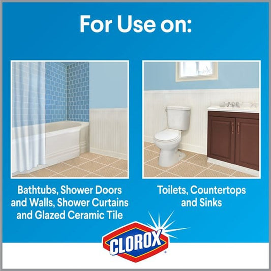 Clorox Tilex Mold and Mildew Remover 64 oz + 32oz Trigger  kills 99.9% of common household mold, mildew and bacteria. Use on glazed tile, tubs, shower doors, counters, sinks, no-wax floors and more-224334 Hannah's Variety Store