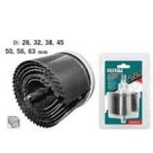 TOTAL HOLE SAW SET 7PCS - TACSH3071 (1", 1 1/4", 1 1/2", 1 3/4", 2", 2 1/4", 2 1/2") - TTL071 mega