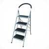 Durable, 4 Step White and Black Ladder with Grips on Legs, Hand Rest and Platforms of Each Step - 253157
