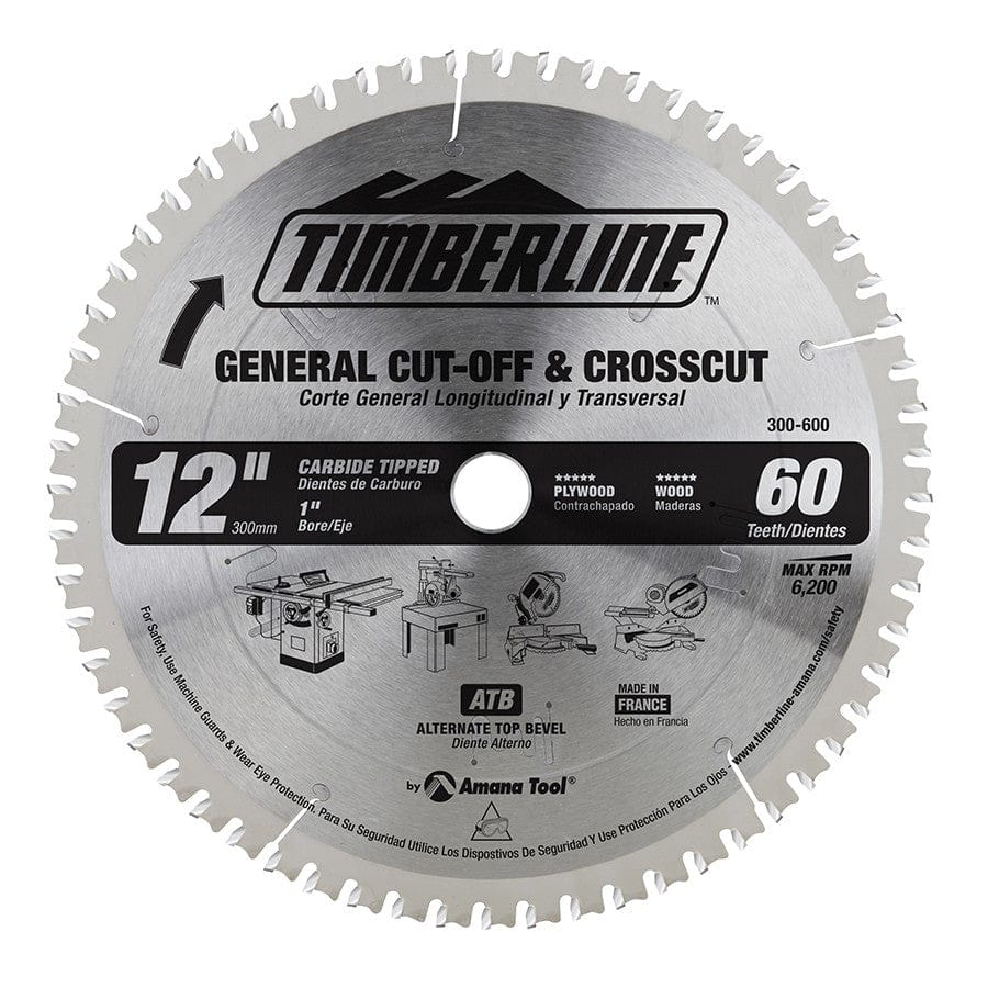 TIMBERLINE 12 x 60T SAW BLADE #300-600 MEGA