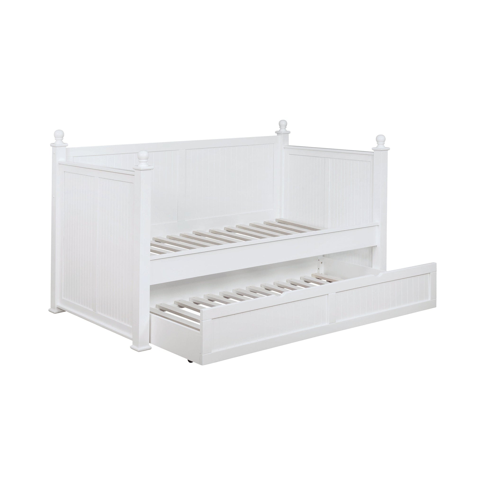 Twin Daybed With Trundle White - 300026