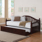 Arched Back Twin Daybed With Trundle Cappuccino - 300090 A-Z Store Nadia