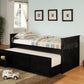 Twin Captain’s Daybed With Storage Trundle Black - 300104 A-Z Store Nadia
