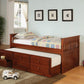 Twin Captain’s Daybed With Storage Trundle Cherry - 300105 A-Z Store Nadia