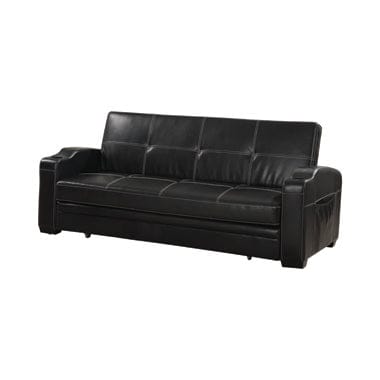 Avril Upholstered Sleeper Sofa Bed With Cup Holders Black Collection: Avril SKU: 300132 coastmega