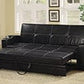 Avril Upholstered Sleeper Sofa Bed With Cup Holders Black Collection: Avril SKU: 300132 coastmega