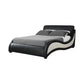 Niguel Queen Upholstered Bed Black And White - 300170Q A-Z Store Nadia