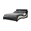 Niguel California King Upholstered Bed Black And White - 300170KW