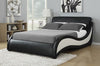 Niguel Queen Upholstered Bed Black And White - 300170Q