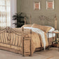 Sydney Eastern King Bed Antique Brushed Gold - 300171KE A-Z Store Nadia
