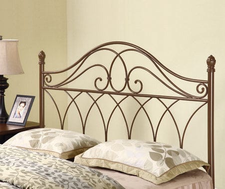 Full/Queen Metal Scroll Headboard Brown - 300186QF A-Z Store Nadia
