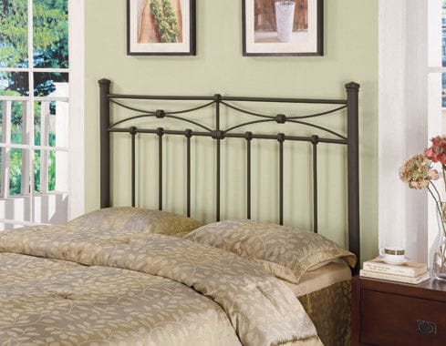 Full/Queen Metal Headboard Rustic Bronze - 300187QF A-Z Store Nadia