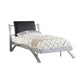 Leclair Twin Metal Bed Black And Silver - 300200T A-Z Store Nadia