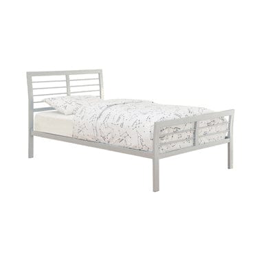Cooper Twin Metal Bed Silver - 300201T