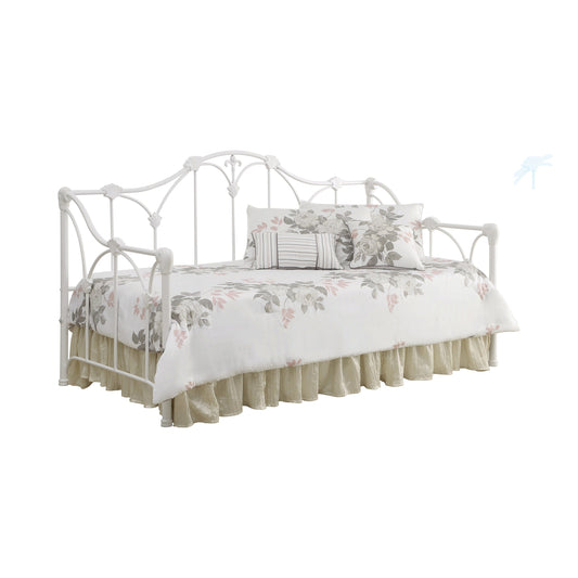 Twin Metal Daybed With Floral Frame White - 300216 A-Z Store Nadia