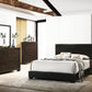 Conner California King Upholstered Panel Bed Black - 300260KW A-Z Store Nadia