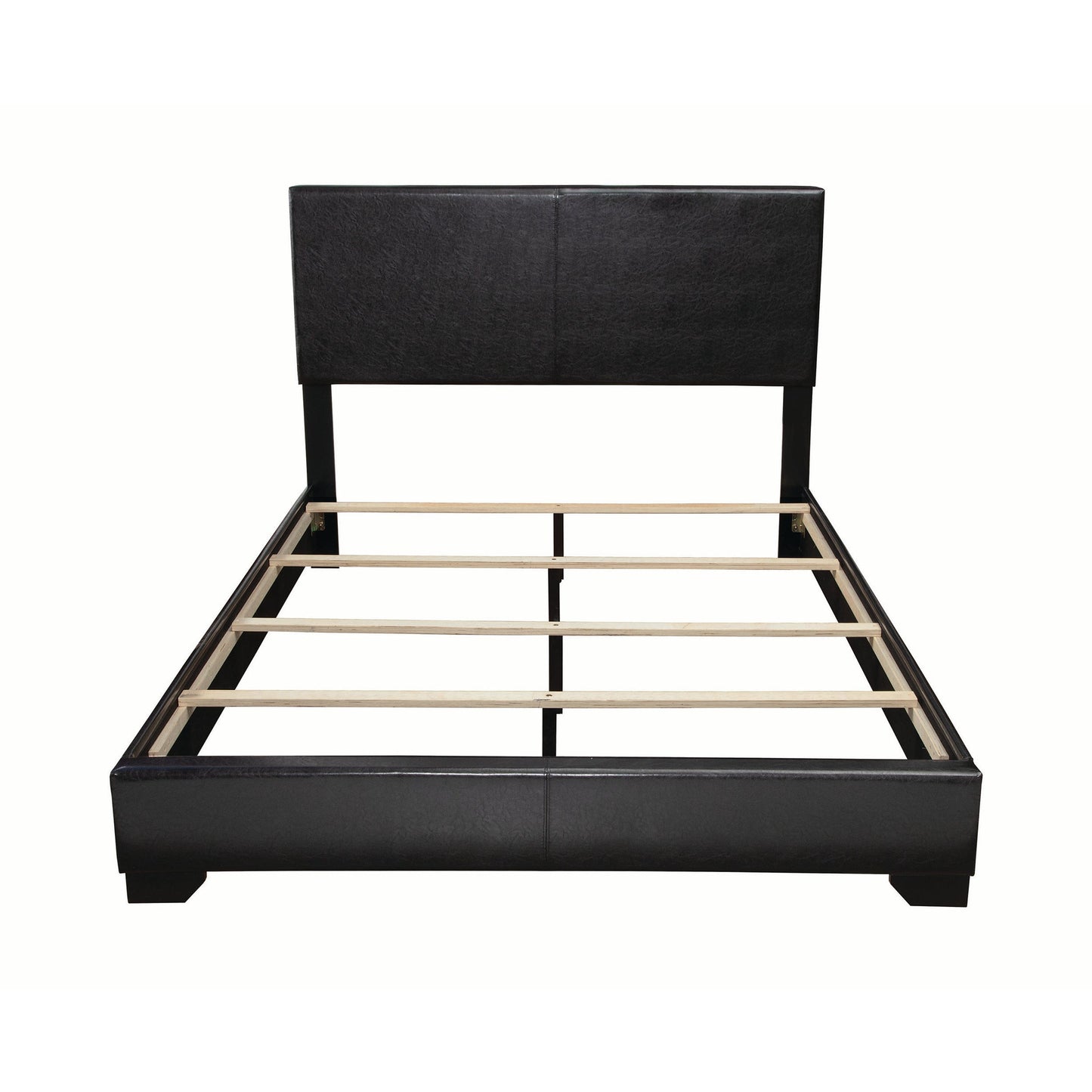 Conner Eastern King Upholstered Panel Bed Black - 300260KE A-Z Store Nadia