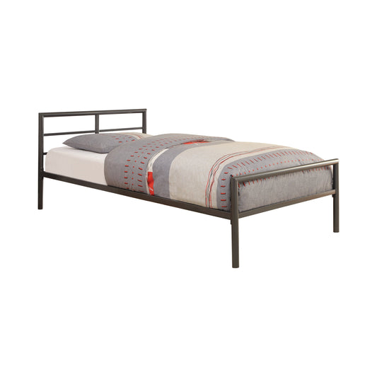 Fisher Twin Metal Bed Gunmetal - 300279T A-Z Store Nadia