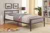 Fisher Twin Metal Bed Gunmetal - 300279T