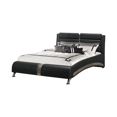Jeremaine Queen Upholstered Bed Black - 300350Q