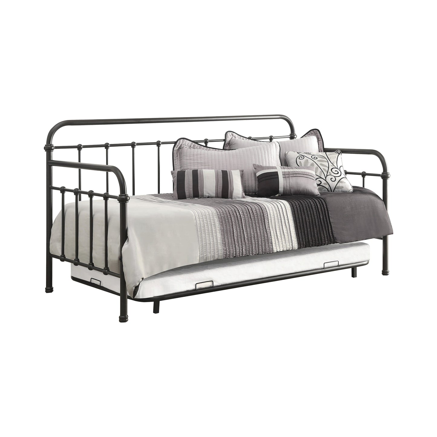 Daybed With Trundle Dark Bronze - 300398 A-Z Store Nadia