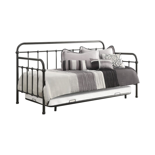 Daybed With Trundle Dark Bronze - 300398 A-Z Store Nadia