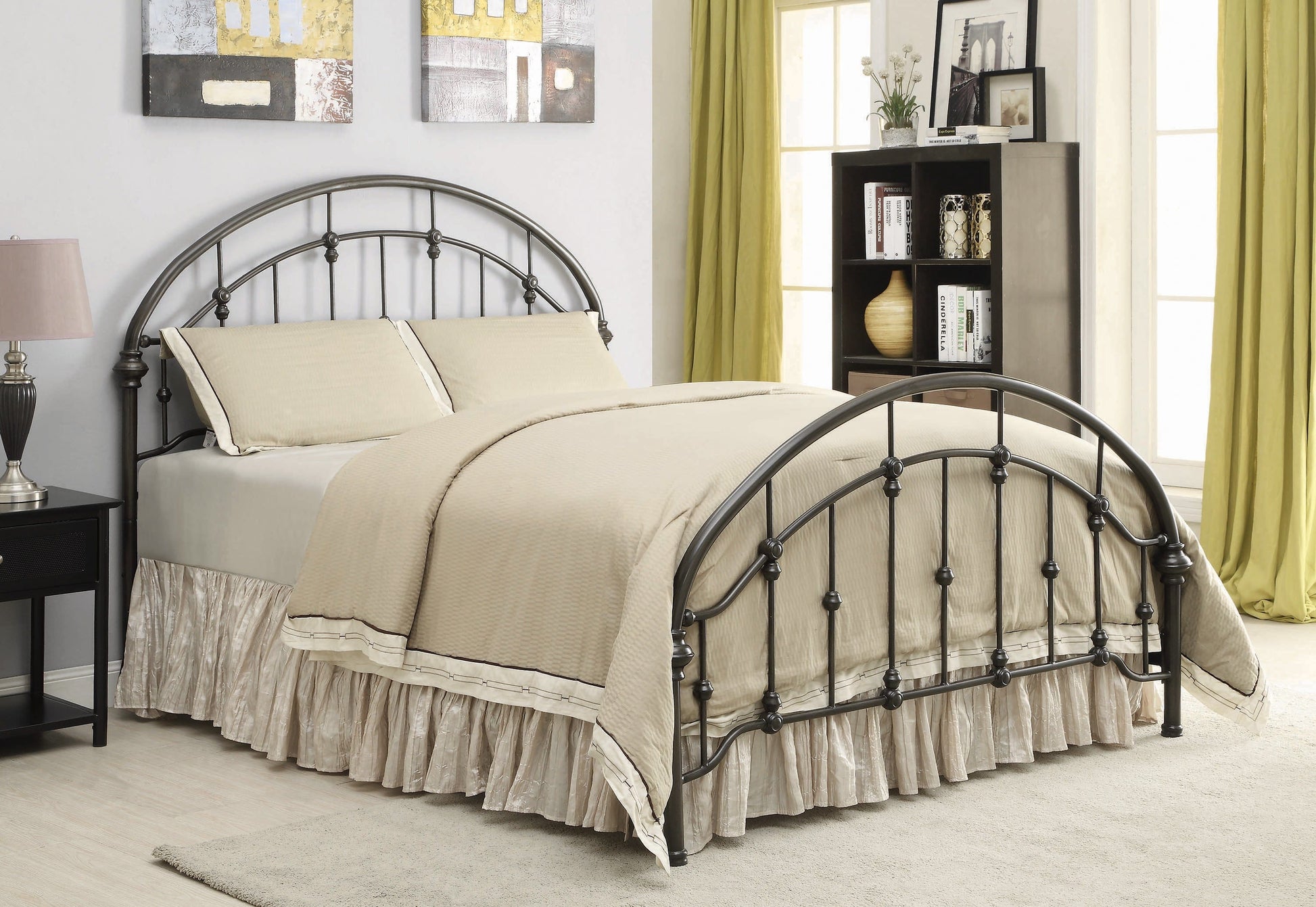 Rowan Queen Bed Dark Bronze - 300407Q A-Z Store Nadia