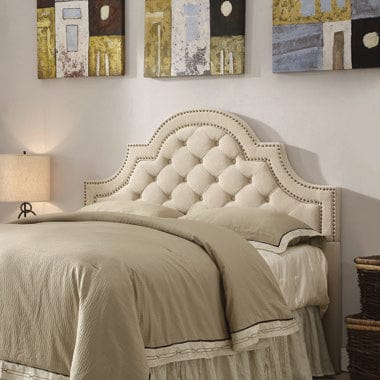 Ojai Queen And Full Tufted Upholstered Headboard Beige - 300442QF A-Z Store Nadia