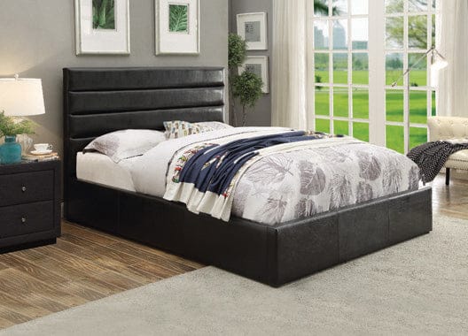 Riverbend Queen Upholstered Storage Bed Black - 300469Q A-Z Store Nadia