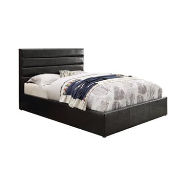 Riverbend Queen Upholstered Storage Bed Black - 300469Q