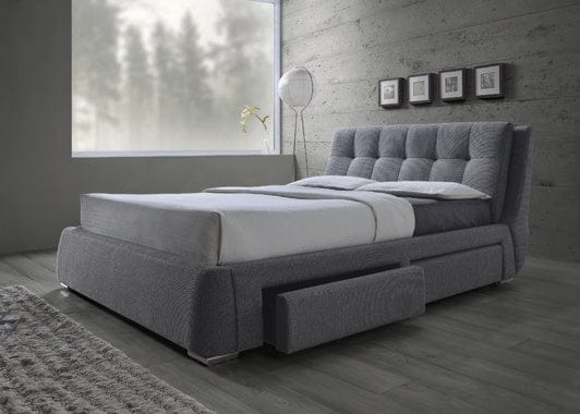Fenbrook Queen Tufted Upholstered Storage Bed Grey - 300523Q A-Z Store Nadia