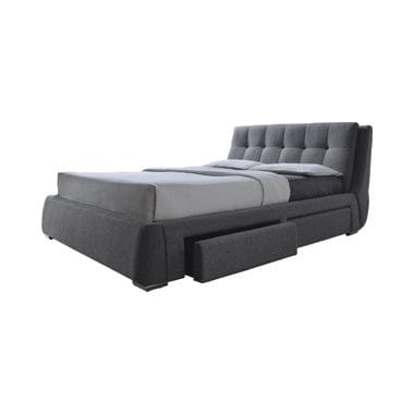 Fenbrook California King Tufted Upholstered Storage Bed Grey - 300523KW A-Z Store Nadia