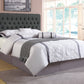 Chloe Tufted Upholstered Eastern King Bed Charcoal - 300529KE A-Z Store Nadia