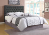Chloe Tufted Upholstered Queen Bed Charcoal - 300529Q