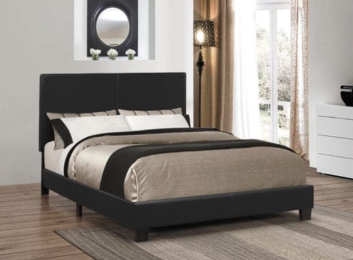 Muave Bed Upholstered Queen Black - 300558Q A-Z Store Nadia
