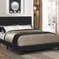 Muave Twin Upholstered Bed Black - 300558T A-Z Store Nadia