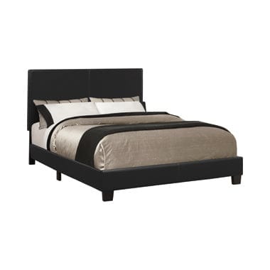 Muave Twin Upholstered Bed Black - 300558T