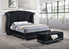 Barzini Queen Tufted Upholstered Bed Black - 300643Q
