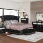 Barzini Queen Tufted Upholstered Bed Black - 300643Q A-Z Store Nadia