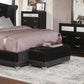 Barzini Tufted Rectangular Trunk With Nailhead Black - 300644 A-Z Store Nadia