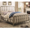 Micah Transitional Queen Bed with Mold-Casted Ornaments (ANTIQUE CHAMPAGNE) 300727Q (V001)