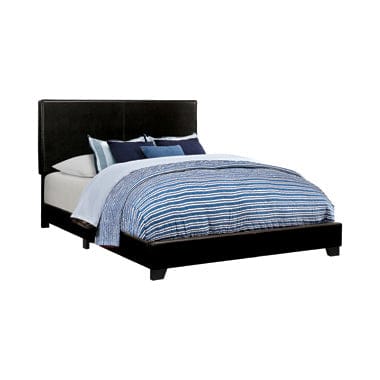 Dorian Upholstered Queen Bed Black - 300761Q