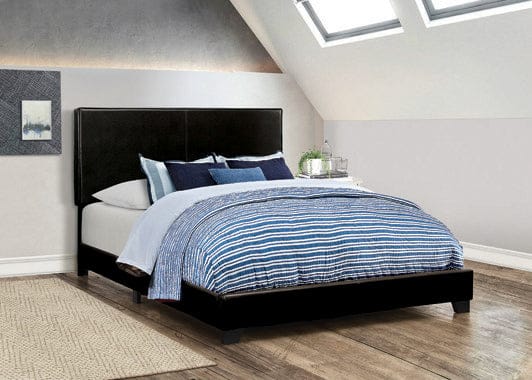 Dorian Upholstered Queen Bed Black - 300761Q A-Z Store Nadia