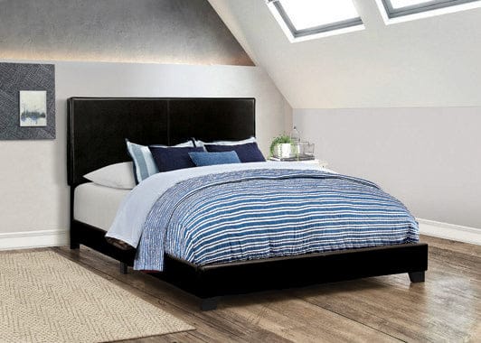 Dorian Upholstered Queen Bed Black - 300761Q