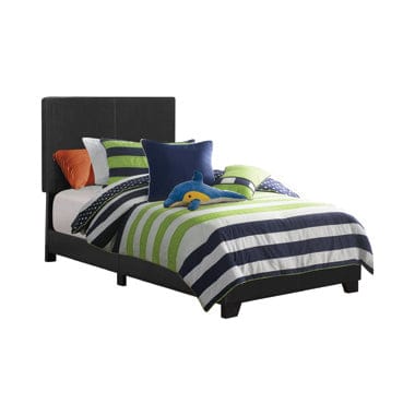 Dorian Upholstered Twin Bed Black - 300761T A-Z Store Nadia