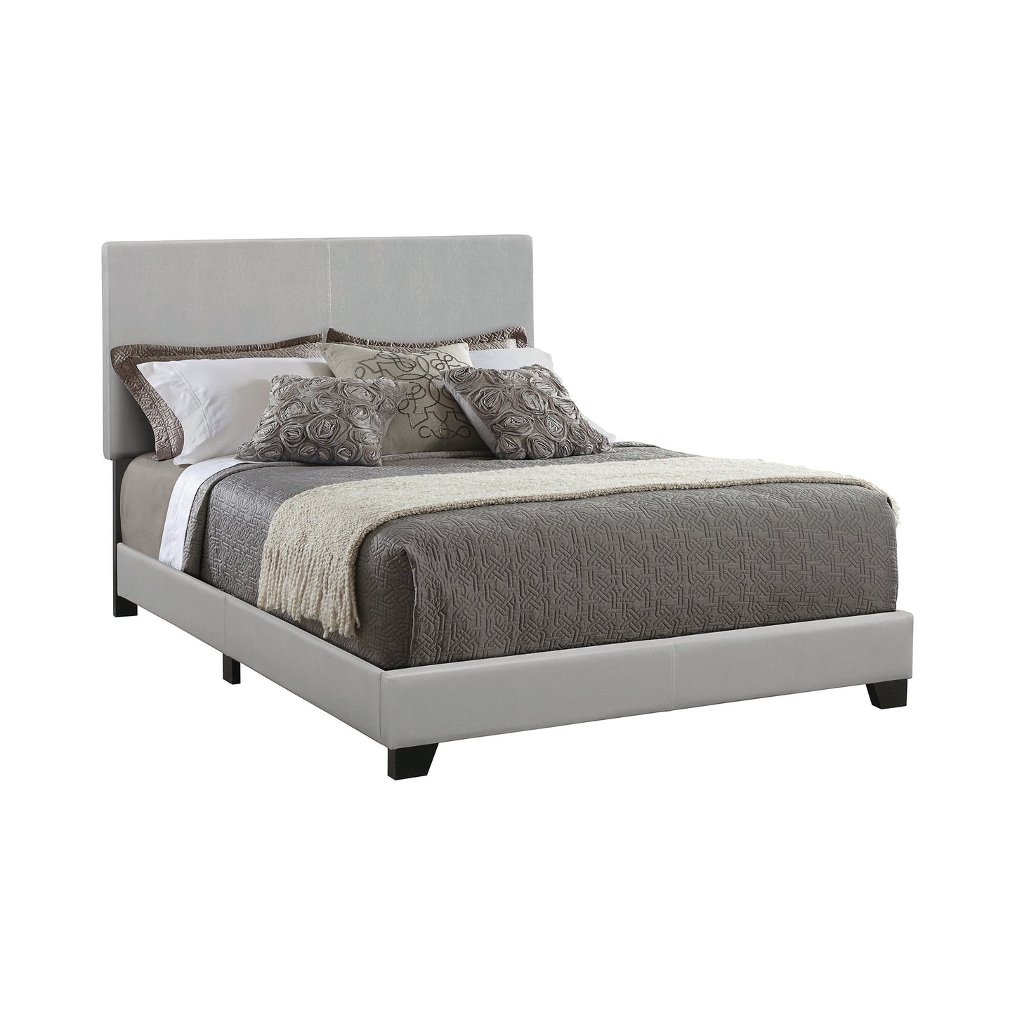 Dorian Upholstered California King Bed Grey - 300763KW A-Z Store Nadia