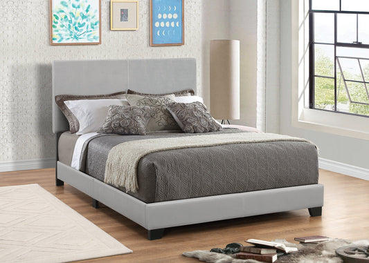 Dorian Upholstered California King Bed Grey - 300763KW A-Z Store Nadia