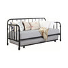 Twin Metal Daybed With Trundle Black - 300765