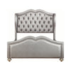 Belmont Tufted Upholstered Eastern King Bed Metallic - 300824KE